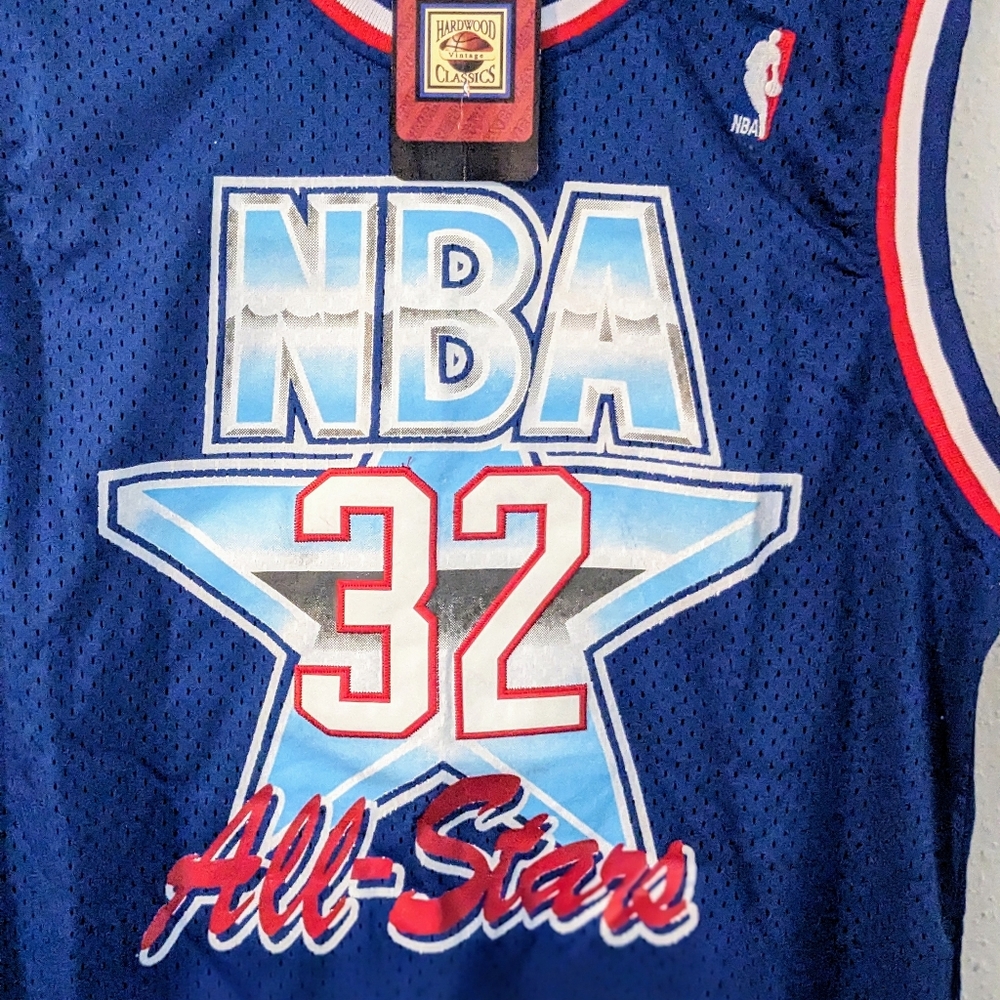 Western Conference Magic Johnson Mitchell & Ness Blue 1992 ASG Authentic Jersey - Picture 8 of 16